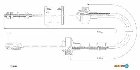 Трос сцепления ADRIAUTO 35.0119 (фото 1)