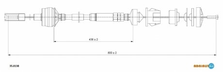 Трос сцепление ADRIAUTO 35.0138 (фото 1)