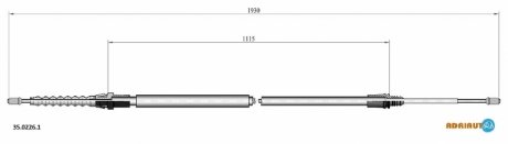 Трос зупиночних гальм ADRIAUTO 35.0226.1 (фото 1)
