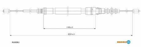 Тросик ADRIAUTO 35.0228.1 (фото 1)