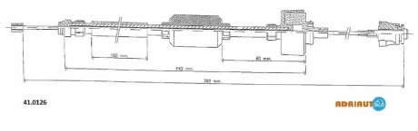 Трос сцепления ADRIAUTO 41.0126 (фото 1)