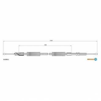 Трос стояночного тормоза ADRIAUTO 41.0201.1 (фото 1)
