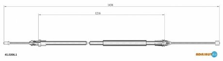 Трос зупиночних гальм ADRIAUTO 41.0206.1 (фото 1)