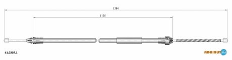 Трос, стояночная тормозная система ADRIAUTO 41.0207.1 (фото 1)