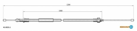 Трос зупиночних гальм ADRIAUTO 41.0221.1 (фото 1)