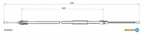Трос, стояночная тормозная система ADRIAUTO 41.0222.1 (фото 1)