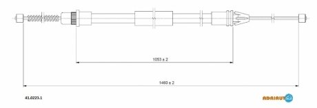 Трос, стояночная тормозная система ADRIAUTO 41.0223.1 (фото 1)