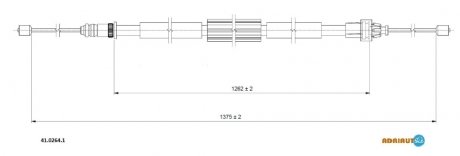 Трос зупиночних гальм ADRIAUTO 41.0264.1 (фото 1)
