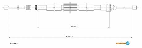 Трос зупиночних гальм ADRIAUTO 41.0267.1 (фото 1)
