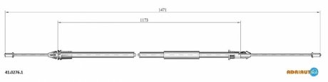 Трос зупиночних гальм ADRIAUTO 41.0276.1 (фото 1)