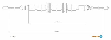 Трос зупиночних гальм ADRIAUTO 41.0279.1 (фото 1)