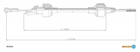 Трос зчеплення ADRIAUTO 45.0116 (фото 1)