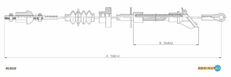 Трос зчеплення ADRIAUTO 45.0122 (фото 1)
