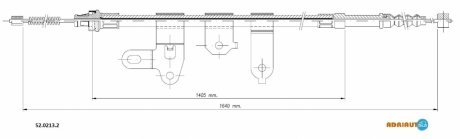 Трос, стояночная тормозная система ADRIAUTO 52.0213.2 (фото 1)