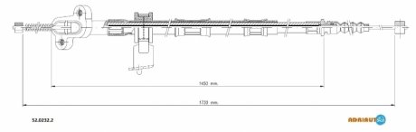 Трос зупиночних гальм ADRIAUTO 5202322 (фото 1)
