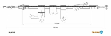 Трос зупиночних гальм ADRIAUTO 52.0248.2 (фото 1)