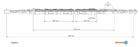Трос зупиночних гальм ADRIAUTO 52.0257.1 (фото 1)
