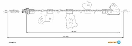 Трос, стояночная тормозная система ADRIAUTO 52.0276.1 (фото 1)