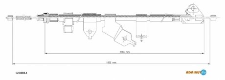 Трос, стояночная тормозная система ADRIAUTO 5202831 (фото 1)