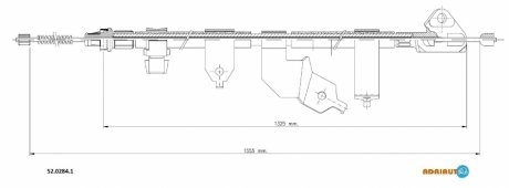 Трос, стояночная тормозная система ADRIAUTO 5202841 (фото 1)