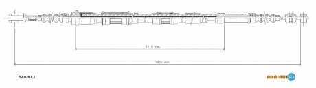 Трос зупиночних гальм ADRIAUTO 5202871 (фото 1)
