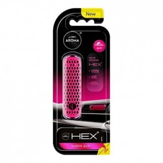 Ароматизатор на дефлектор Car HEX 10g - BUBBLE GUM Aroma 83582 (фото 1)