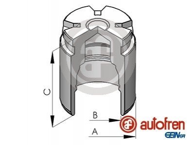 Поршень супорта зад ACCENT/i20/i10/RIO (34х47мм) 10- AUTOFREN D0-25530 (фото 1)