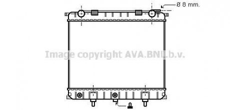 LANDROVER Радиатор охолодження Range Rover II 2.5D 94- AVA COOLING AU2132 (фото 1)