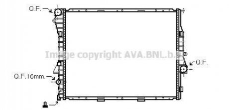 Радиатор BMW X5 4.6/4.8 01- AVA COOLING BWA2276 (фото 1)