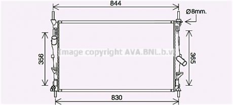 Автозапчасть AVA COOLING FD2628 (фото 1)