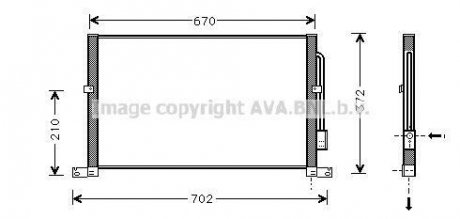 Радиатор кондиціонера AVA COOLING FD5302 (фото 1)