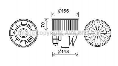 Вентилятор салону AVA COOLING FD8613 (фото 1)