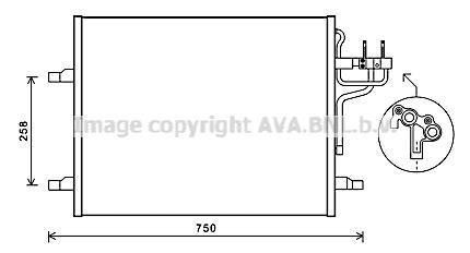 Радиатор кондиціонера AVA COOLING FDA5483 (фото 1)