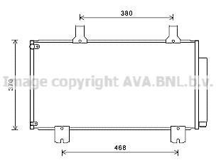 Радіатор кондиціонера HONDA ACCORD AVA COOLING HD5247D (фото 1)