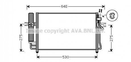 Радіатор кондиціонера AVA COOLING HY5087D (фото 1)