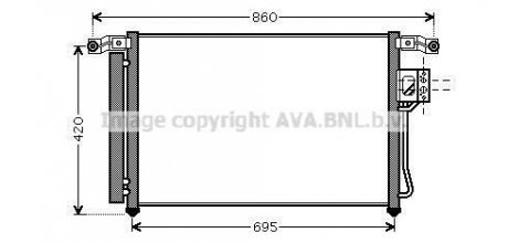 Радиатор кондиціонера AVA COOLING HY5175D (фото 1)