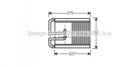 Радіатор пічки HYUNDAI Tucson (2005->) AVA COOLING HY6168 (фото 1)