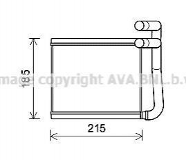 Радіатор обігрівача HYUN ACCENT 11- (вир-во) AVA COOLING HY6393 (фото 1)