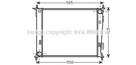 CHLODNICA KIA SOUL 09- AVA COOLING KAA2143 (фото 1)