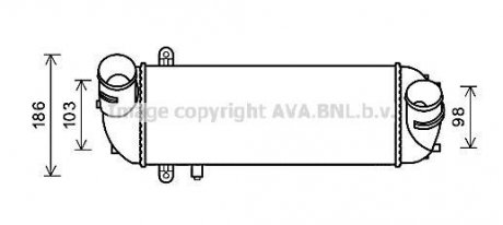 Інтеркулер KIA SORENTO (2010) 2.2 CRDI AVA COOLING KAA4212 (фото 1)