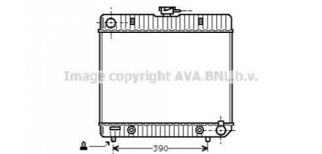 Радіатор охолодження двигуна MB W123 23/28 AT 76-85 AVA COOLING MS2043 (фото 1)