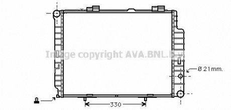 Радіатор, охолодження двигуна AVA COOLING MS2202 (фото 1)