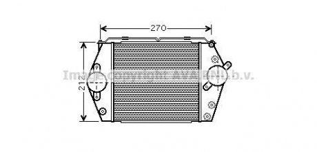 MAZDA Интеркулер 6 2.0 TD 02-07 AVA COOLING MZ4188 (фото 1)