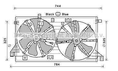 WENTYLATOR CHLOD. MAZDA 3 1.6 09- AVA COOLING MZ7550 (фото 1)