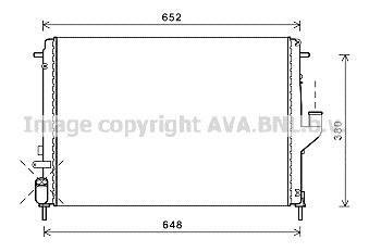 Радіатор двигуна DACIA AVA COOLING RTA2478 (фото 1)