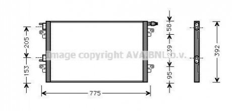 Радиатор кондиціонера AVA COOLING RTA 5280 (фото 1)