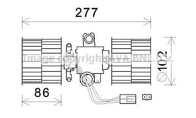 SKODA вентилятор салону Felicia 94-,VW Caddy II AVA COOLING SA8022 (фото 1)