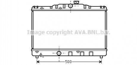 Радіатор охолодження COROLLA EE90 1.3MT 87-92(вир-во) AVA COOLING TO2115 (фото 1)