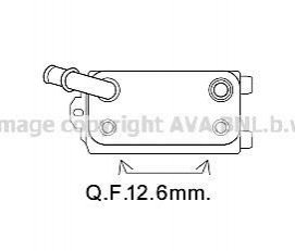 Радіатор масляний FORD MONDEO/VOLVO (вир-во) AVA COOLING VO3170 (фото 1)