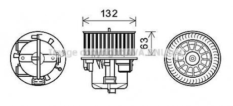 WENTYLATOR NAGRZ. VOLVO S60/V60 10- AVA COOLING VO8178 (фото 1)